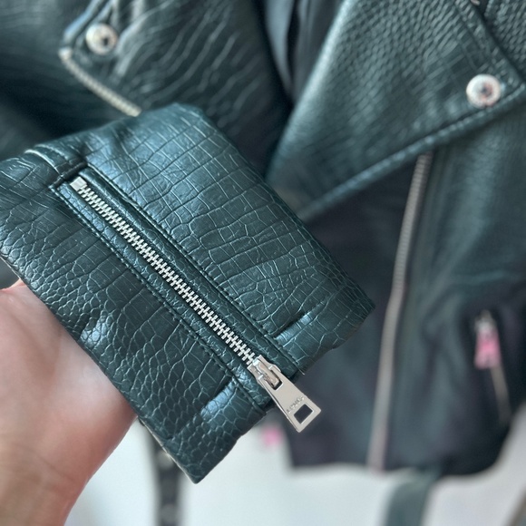 (SOLD) Levis Croc Moto Leather Jacket - Picture 6 of 6